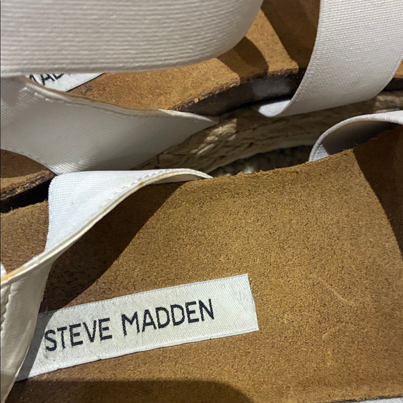 Steve Madden Kimmie White Espadrille Sandals 👵MT - Picture 4 of 7